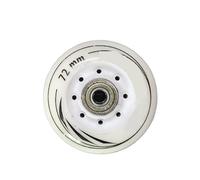 NJIEzhao Ruote per Pattini a Rotelle 8 Pz/Set 80mm 76mm 72mm 90A Rulli Pattini in Linea da Slalom Ruota for Pattinaggio for Adulti Ruote A(White 72mm ABEC7)