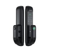 NJJIHUI Impronte digitali elettroniche Pannello Smerigliato biometrico Digital Smart Door Lock TUYA o TTLock App Password IC Card Security(TTLock And Gteway)
