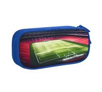 njkhbolk Portable Stadium Football Satdium Field Light Night stampa cancelleria organizer, grande capacità doppio strato cerniera matita caso