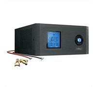 NJOY Aira 600 Gruppo di Continuità 600VA 500 Watt, Line Interactive, Onda Sinusoidale Pura, Display LCD, 2 Uscite Schuko, Batteria Esterna 12V NON INCLUSA, UPS Per Stufe a Pellet, Caldaia