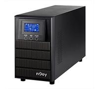NJOY Aten Pro 2000 Gruppo di Continuità 2000VA 1800 Watt, Doppia Conversione On-Line Onda Sinusoidale Pura, 3 Uscite Schuko, USB, RS232, Slot SNMP, 4 Batterie 12V-9Ah - Garanzia 3 Anni