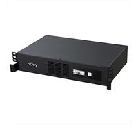 NJOY Code 2000 Gruppo di Continuità 2000VA 1200 Watt, Line Interactive, Onda Sinusoidale Simulata, UPS Rack 2U, 8 Uscite IEC C13, AVR, USB, Software per Gestione UPS, 2 Batterie, Garanzia 3 Anni