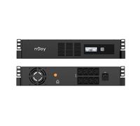 NJOY Code 2000 Gruppo di Continuità 2000VA 1200W | Rack 2U | Line Interactive AVR | Display LCD | 8 Uscite IEC C13 | USB + Software | Batteria 12V 18Ah | UPS Server Rack Datacenter