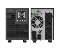 NJOY Echo Pro 2000 Gruppo di Continuità Server 2000VA 1600W | Doppia Conversione Online | Onda Sinusoidale Pura | 4 Schuko | USB RS232 EPO Slot SNMP | 4 batterie da 12V 9Ah | UPS Rack Datacenter