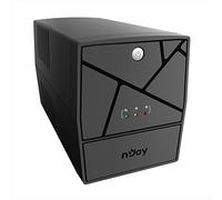 NJOY Keen 1500 Gruppo di Continuità 1500VA 900 Watt, Line Interactive, UPS per Computer PC e Modem, AVR, 4 Uscite Schuko, 2 Batterie 12V-9Ah - Garanzia 3 Anni