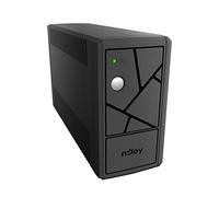 NJOY Keen 600VA Gruppo di Continuità 360 Watt, Tecnologia Line Interactive, UPS con Onda Sinusoidale Simulata, AVR, 2 Uscite Shuko, 1 Batteria - Garanzia 3 Anni
