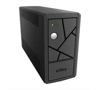NJOY Keen 800 Gruppo di Continuità 800VA 480 Watt, Line Interactive, UPS per Computer PC e Modem, AVR, 2 Uscite Schuko, 1 Batteria 12V-9Ah - Garanzia 3 Anni