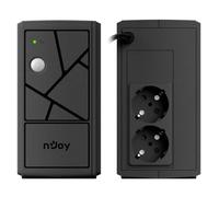 NJOY Keen 800 Gruppo di Continuità 800VA 480W | Protezione Blackout e Sbalzi di Tensione | Line Interactive AVR | UPS per PC Modem Router Videosorveglianza | 2 Uscite Schuko | Garanzia 3 Anni