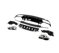 Njprmbq Diffusore Posteriore Labbro Diffusore Posteriore con Punte Scarico Paraurti Posteriore per Benz per W205 Berlina per AMG per Linea 2014 2015 2016 2017-2021