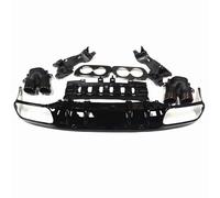Njprmbq Diffusore Posteriore Labbro per Benz W205 per Coupé 2 Porte per AMG 2015-2021 Tubo di Punta del Silenziatore Scarico + Labbro Diffusore Paraurti Posteriore