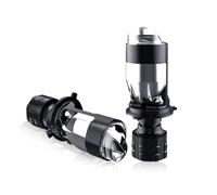 Njprmbq Faretti Moto Fari LED Per Auto H4 A Doppia Lente Da 2 Pezzi Parte Ricambio Per La Modifica Del Faro