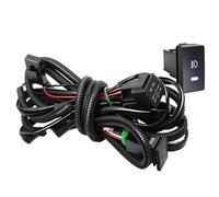 Njprmbq Fari Anteriori Per Fiat Per Panda 319 Per Panda 4x4 Trekking 2012-2018 2IN1 LED Fendinebbia Gruppo DRL 30W H11 Canbus Auto Nebbia Lampada Corsa Diurna(Harness Wire)