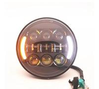 Njprmbq Faro Anteriore Faro Anteriore A LED Da 5-3/4" 5,75" Per V-Star Per XVS 650 950 Per Motocicletta Per Bobber Per Cafe Racer 40W 45W 65W 80W Fari Anteriori Moto(60W Turn Signal)