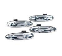 Njprmbq Maniglia Interna Per LEXUS Per LX470 1998-2007 Argento Nero Accessori 4 Pezzi Pomello Maniglia Esterna Porta