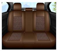 Njprmbq per Skoda Tutti Modelli per Fabia per Octavia per Rapid per Superb per Kodiaq per Yeti Seta Ghiaccio Traspirante Coprisedile Pelle Auto Accessori Set Coprisedili Macchina(A Back row3)