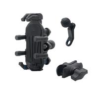 Njprmbq Supporto Per Telefono Da Moto Con Ammortizzatore, Testa A Sfera Regolabile E Girevole piastra di navigazione GPS Staffa(Rearview Mirror Moun)