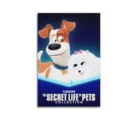 NJRHWKN Poster del film La vita segreta degli animali domestici, pittura decorativa su tela, poster decorativo da parete e stampa artistica moderna per camera da letto e camera da letto (40 x 60 cm)