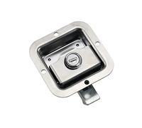 NJRPWAUNK Cassetta degli Attrezzi Chiusura a Paletta Rimorchio Posteriore Semi Corpo Maniglia da Incasso Serratura for Porta del Camion in Acciaio 1 pz(No Lock Cylinder)