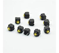 NJRPWAUNK Interruttore a bilanciere 10 Pezzi Pulsante Muto 6 * 7,3 mm Silenzioso Mouse Wireless Mouse cablato Micro Interruttore a Pulsante Giallo