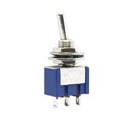 NJRPWAUNK Interruttori a levetta 2 Pezzi da 6 mm Interruttore a in Miniatura unipolare a Doppia mandata Mini Cappuccio Impermeabile Micro Interruttore Intelligente Gadget elettronici 6A(On-on 3pin)