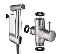 NJRPWAUNK Kit HandheldSprayer HandheldKitSprayer Set Rubinetto spruzzatore for Pannolini in Tessuto in Acciaio Inossidabile - Pistola a spruzzo for sciacquone for WC in 304 con Portata Regolabile