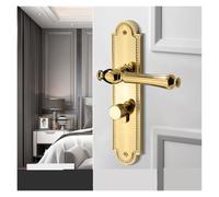 NJRPWAUNK Serratura for Porta Dorata, Serratura for Interna, Magnetica, silenziosa, nordica, Maniglia for della Stanza(Type D-Magnetic Silent Set)