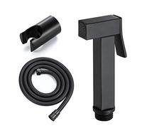 NJRPWAUNK Ugello Quadrato Nero in Rame da Bagno in Acciaio Inossidabile di Alta qualità, spruzzatore Shattaf Ideale for l'igiene Personale e for vasino