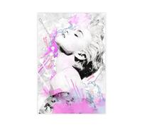 NJTYDG Poster con Madonna True Blue, design originale, su tela, decorazione per camera da letto, ufficio, camera da letto, regalo, 30 x 45 cm