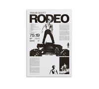 NJZUSA Travis Scott Days Before Rodeo, decorazione artistica da parete su tela, per ufficio, casa, soggiorno, camera da letto, senza cornice, stile 20 x 30 cm