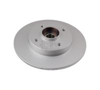 2x Dischi-Freno Ø249 MM Pieno Rivestito per Peugeot 307 Citroën C4 i.