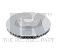 NK 2x Disco Freno Ø293 MM Ventilato Rivestito per Honda Civic Ix Fb Fg