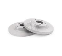 NK 2x Disco Freno Posteriore Ø258 MM Pieno Rivestito per Hyundai IX20 Jc 1.4 1.6