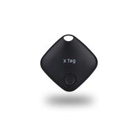 NK Air Tag Smart Pack 1 - Localizzatore compatibile con Apple, localizzatore di oggetti, Bluetooth (Android non funziona) auto, portafoglio, valigie, bambini, confezione da 1 (colore: nero)