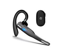 NK Auricolare Bluetooth Singolo Cuffie Bluetooth V5.1 con Microfono e Cancellazione del Rumore, Connessione a Doppio Dispositivo per iPhone, Android e PC - Include Custodia per il Trasporto