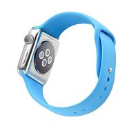 NK - Cinturino in silicone blu per iWatch.