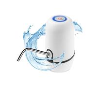NK Dispenser di acqua - Dispenser automatico, Ricarica USB, Dosatore in Acciaio, Senza BPA, 1200 mAh, 1,5 l, 5,7 l, 10 l, 11,3 l, 15 l, 18,9 l, (Colore Bianco)