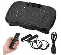 NK Piattaforma vibrante per allenamento, 99 velocità, 5 modalità automatiche, display LED, altoparlante Bluetooth, macchina per esercizi a casa con bande di resistenza, silenziosa e compatta