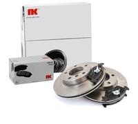 NK Set Dischi Freno Ventilato Posteriore + Pastiglie per Audi Tt VW Golf IV Bora