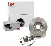 NK Set Freni Dischi Pieno Frontale + Pastiglie per Renault Clio I 19 II