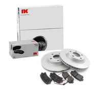 NK Set Freni Pastiglie Freno + Dischi Freno Anteriori Ventilati per Renault