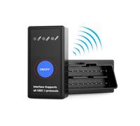 NK Strumento Autodiagnosi OBD Code Lettore - per Auto, Interruttore ON/off, Rilevatore di Problemi, Facile da Installare e Utilizzare, Bluetooth 4.0 (Compatibile con Android e iOS)