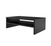 NK Supporto per Monitor e Portatile - Rialzo Monitor da Scrivania Schermo Fino a 30 kg, HUB Organizzatore di Cavi Laterali, Supporto Verticale SmartPhone (2 Livelli) - 104 mm x 420 mm x 235 mm