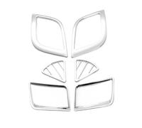 NKCVEZBW 6 pezzi/set nuovo design ABS cromato anello decorativo for presa d'aria interna compatibile con Hyundai Solaris Verna Accent Sedan Hatchback 2011-2015