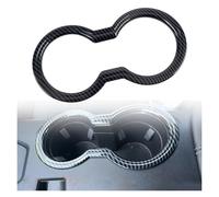 NKCVEZBW Accessori for Auto compatibili con Ford Mustang 2024 2025 ABS Carbon Fiber Stampato Interno Portabicchieri Acqua Telaio di Copertura 1 pz