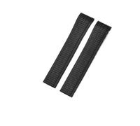 NKCVEZBW Cinturino for Orologio in Gomma siliconica Morbida ed Elastica Compatibile con Il Cinturino for Orologio Patek Philippe 5167R Grenade Aquanaut Series 21MM(Black-No Buckle)