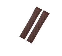 NKCVEZBW Cinturino for Orologio in Gomma siliconica Morbida ed Elastica Compatibile con Il Cinturino for Orologio Patek Philippe 5167R Grenade Aquanaut Series 21MM(Coffee-No Buckle)