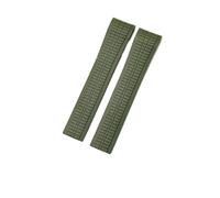 NKCVEZBW Cinturino for Orologio in Gomma siliconica Morbida ed Elastica Compatibile con Il Cinturino for Orologio Patek Philippe 5167R Grenade Aquanaut Series 21MM(D-Green-No Buckle)