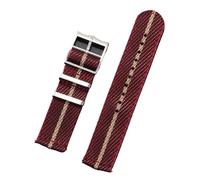 NKCVEZBW Cinturino in nylon da 20 22 mm compatibile con cinturino for orologio Tudor compatibile con cinturino for orologio Omega cinturino in tessuto di tela intrecciata compatibile con bracciale spo