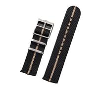 NKCVEZBW Cinturino in nylon da 20 22 mm compatibile con cinturino for orologio Tudor compatibile con cinturino for orologio Omega cinturino in tessuto di tela intrecciata compatibile con bracciale spo