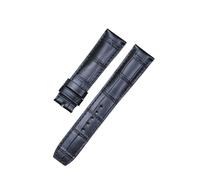 NKCVEZBW Compatibile con Baume & Mercier Hampton CLASSIMA 10597/10310 Cinturini for Orologi in Pelle di Vitello Strato Superiore Accessori in Pelle(Black Without Buckle,22mm)